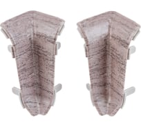 Угол внутренний для плинтуса Волшебная палочка ПВХ 58 мм, 2 шт, цвет 5804 УТ000072764