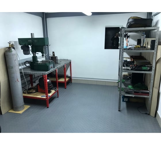 Модульное напольное покрытие ПластФактор SENSOR RICE-5-500-500, Ral 7037, 13 шт. 4627080342866