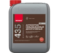 Декоративный невымываемый антисептик NEOMID 435 5 кг, рябина Н-435-5/к1:9 ряб
