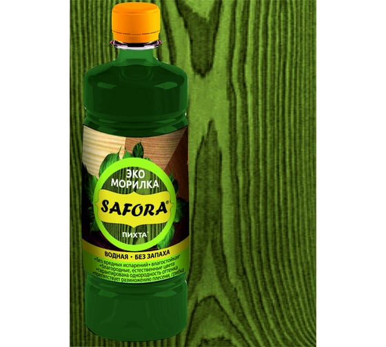 Морилка для дерева SAFORA водная, пихта, 500 мл 029
