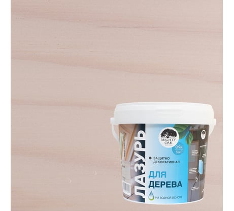 Лазурь для дерева MIGHTY OAK белый, 0.9 л MO172