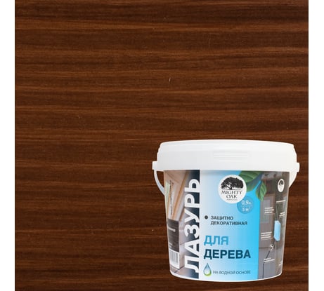 Лазурь для дерева MIGHTY OAK палисандр, 0.9 л MO173