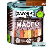 Масло для дерева SAFORA тонирующее, с воском, дуб, 1 л МД1000/2