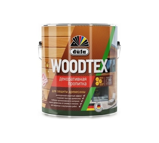 Пропитка Dufa Wood Tex махагон, 3 л Н0000006083