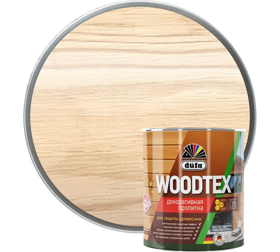 Пропитка Dufa Wood Tex бесцветная, 0.9 л Н0000006065