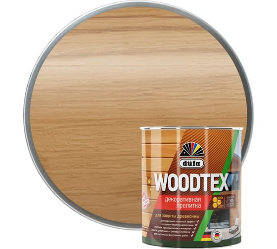 Пропитка Dufa Wood Tex орех, 0.9 л Н0000006076 1