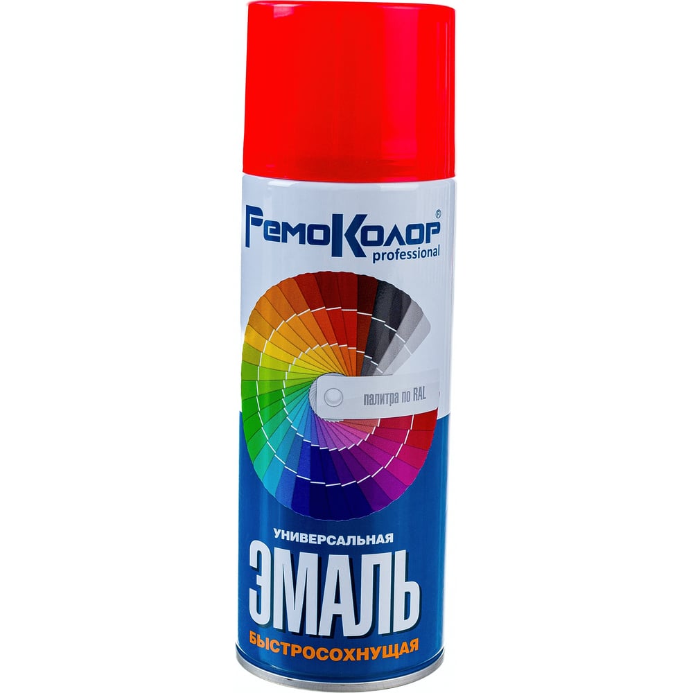 Универсальная акриловая эмаль РемоКолор (красная; 520 мл) 69-9-104 ...
