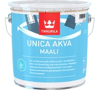 Краска для окон и дверей TIKKURILA Уника Аква База С, 2.7 л, полуглянец 51173