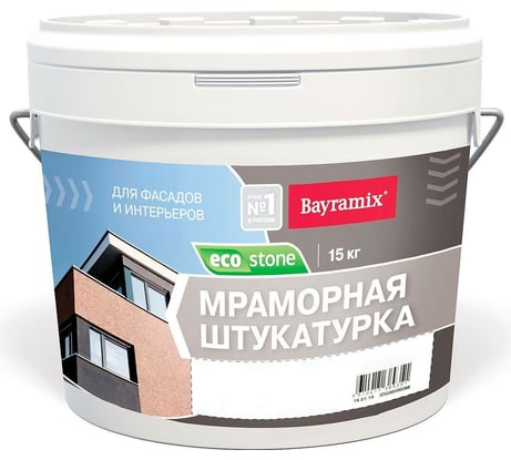Мраморная штукатурка Bayramix BAY EcoStone 971 15 кг BMES-971-K