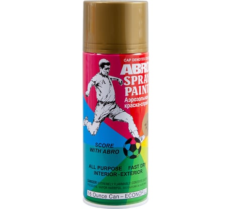 Краска-спрей ABRO MASTERS №18К (золото; 400 мл) SP-030