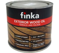 Масло для террас и фасадов Finka Exterior Wood Oil для внутренних и наружных работ, льняная основа, Мербау (Мerbau), 2.2 л FO-22M