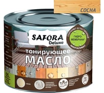 Масло для дерева SAFORA тонирующее, с воском, сосна, 0.5 л МД500/3
