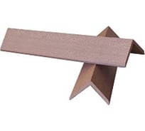 Торцевой уголок Euro-Deck шоколад, ДПК, 50x50x3000 мм, 10 шт. 2000003251933