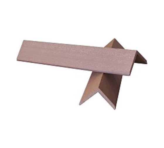 Торцевой уголок Euro-Deck шоколад, ДПК, 50x50x3000 мм, 10 шт. 2000003251933