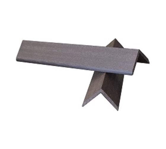 Торцевой уголок Euro-Deck венге, ДПК, 50x50x3000 мм, 10 шт. 2000003251926