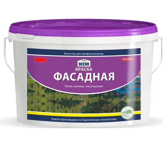 Фасадная краска AQUADECOR (7 кг; 1 шт) УТ-00001498 1