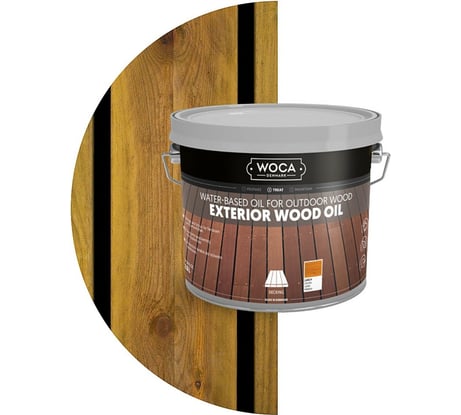 Масло Woca Exterior Wood Oil для наружных работ, водная основа, Лиственница (Larch), 2.5 л 617955