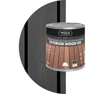 Масло Woca Exterior Wood Oil для наружных работ, водная основа, Грозовой серый (Thunder Grey), 0,75 л 618210
