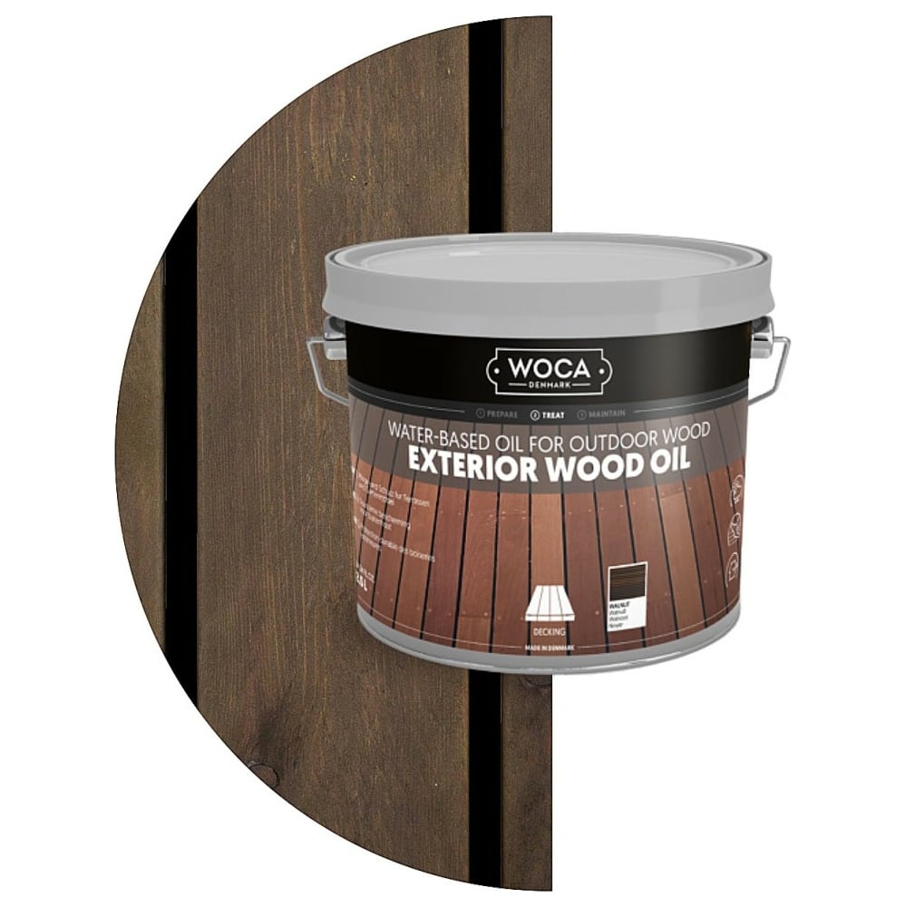 Масло Woca Exterior Wood Oil наружных работ, водная основа, Грецкий