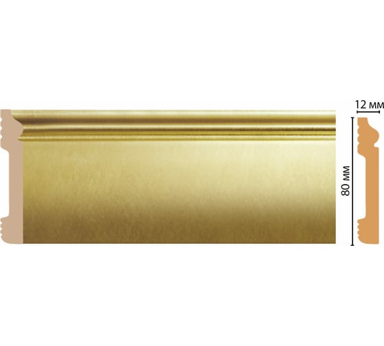 Плинтус напольный Decomaster 79x13x2400мм D005-374 ДМ
