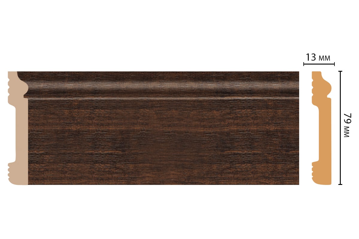 Плинтус напольный Decomaster 79x13x2400 мм D005-966 ДМ - выгодная цена ...