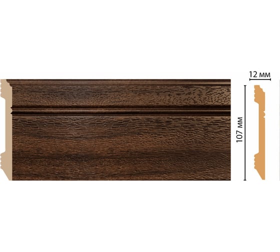 Плинтус напольный Decomaster 107x12x2400 мм D105-438 ДМ