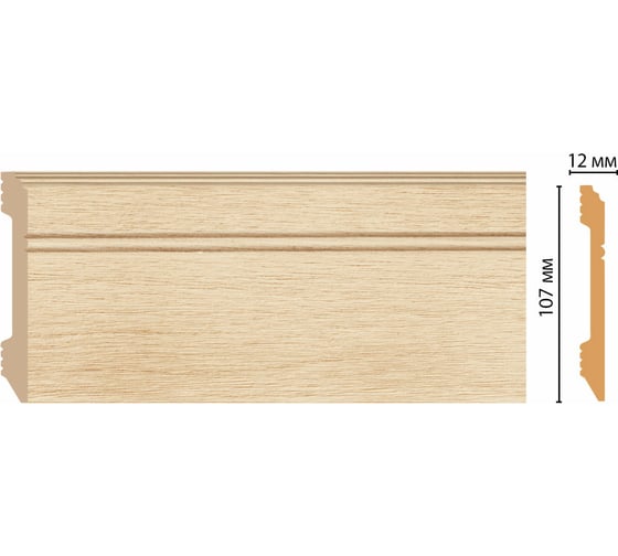 Плинтус напольный Decomaster 107x12x2400 мм D105-71 ДМ