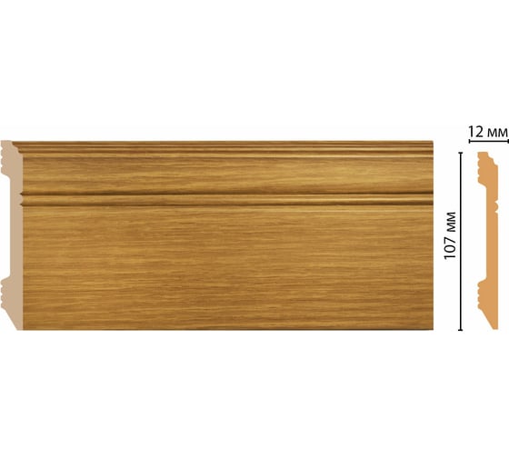 Плинтус напольный Decomaster 107x12x2400 мм D105-73 ДМ