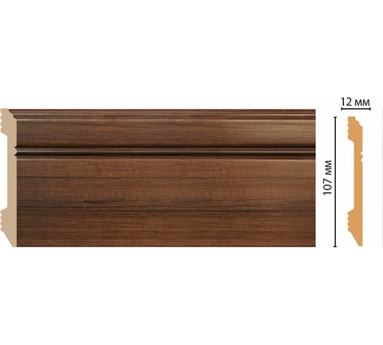 Плинтус напольный Decomaster 107x12x2400 мм D105-74 ДМ