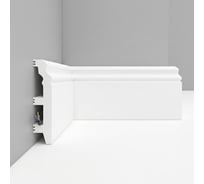 Плинтус напольный Decomaster 100x22x2400 мм белый матовый D232-115 ДМ