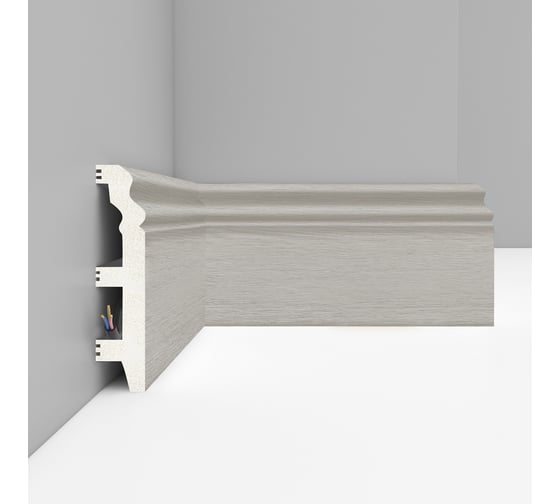 Плинтус напольный Decomaster 100x22x2400 мм D232-77 ДМ