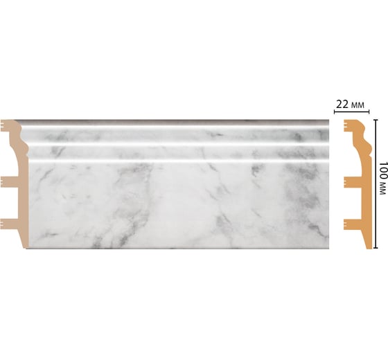 Плинтус напольный Decomaster 100x22x2400мм D232-79 ДМ
