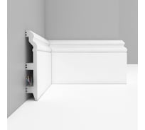 Плинтус напольный Decomaster 120x23x2400 мм белый матовый D233-115 ДМ