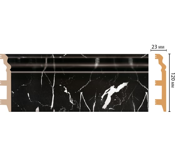 Плинтус напольный Decomaster 120x23x2400 мм D233-78 ДМ