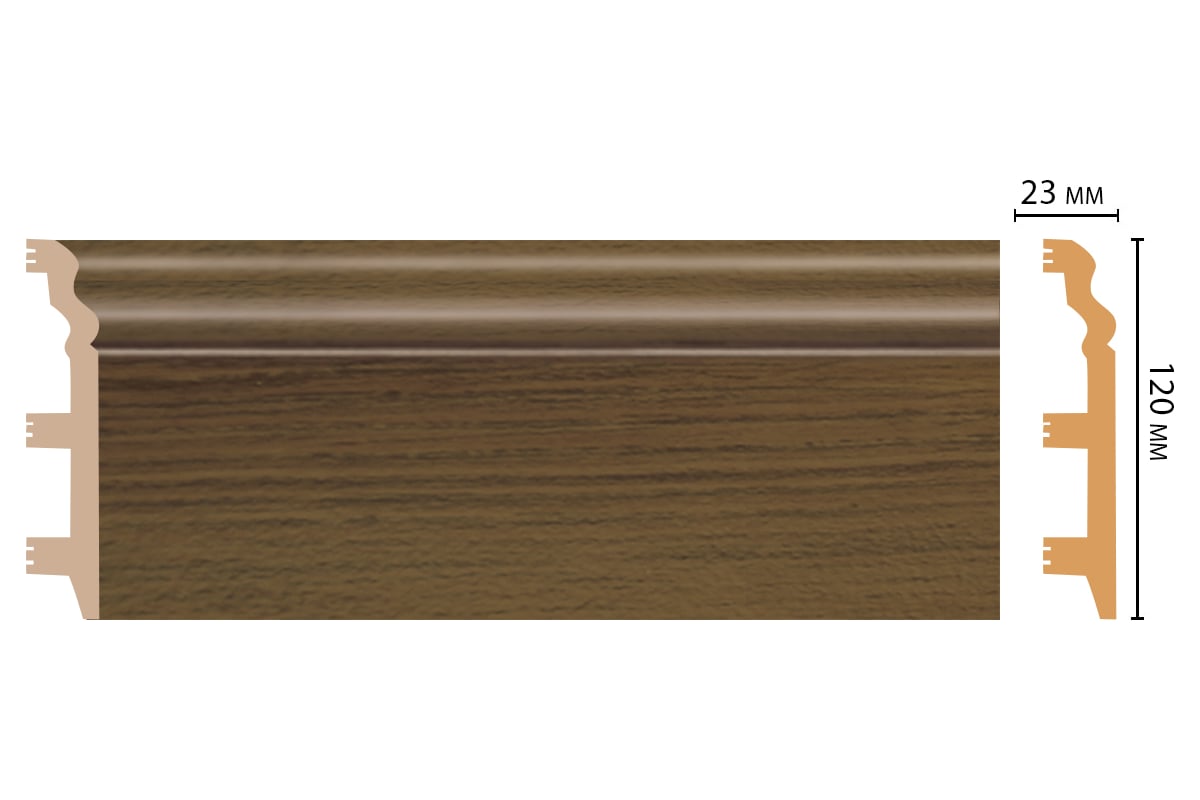 Плинтус напольный Decomaster 120x23x2400 мм D233-88 ДМ - выгодная цена ...