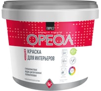 Краска для интерьеров Ореол ВД (моющаяся; глубокоматовая; для внутренних работ; база А; 2.2 л; 3.3 кг) 73556