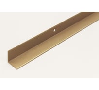 Внутренний угол РУССКИЙ ПРОФИЛЬ 20x20 мм, 1.8 м, золото, 10 шт. 4607130276693