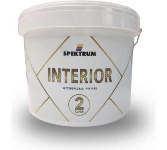 Краска Spektrum Интериор 02 Супер База аШвит 10 л 52228 1