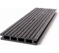 Террасная доска Экодекинг Техно Плюс 4 м, графит, 5 шт. 4687202325283