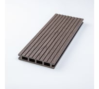 Террасная доска Экодекинг Техно Плюс 4 м, шоколад, 5 шт. 4687202325306