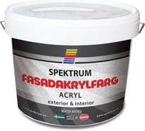 Краска Spektrum Фасадакрилфарг база А 9 л 52227