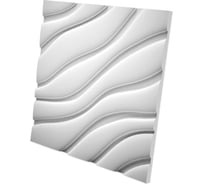 Стеновые панели 3D Artpole VELVET (гипсовые; белые; 600x600 мм; 1 шт; 0,36 кв.м) M-0037