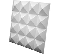 Стеновые панели 3D Artpole ZOOM (гипсовые; белые; 600x600 мм; 1 шт; 0,36 кв.м) M-0020