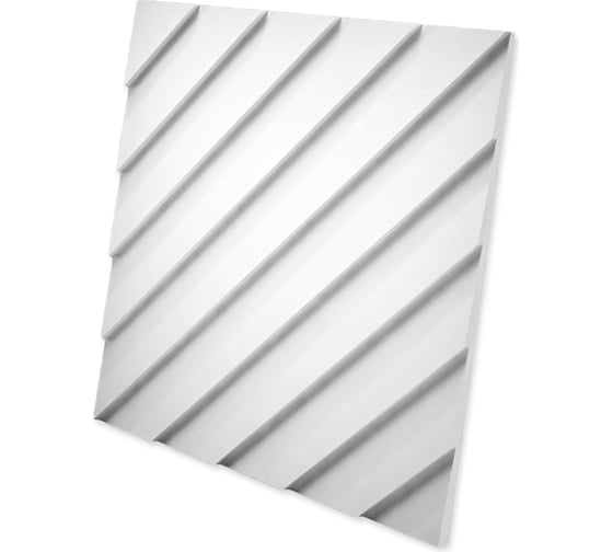 Стеновые панели 3D Artpole LAMBERT (гипсовые; белые; 600x600 мм; 1 шт; 0,36 кв.м) М-0034 1