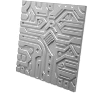 Стеновые панели 3D Artpole EX-MACHINA A (гипсовые; белые; 600x600 мм; 1 шт; 0,36 кв.м) M-0045