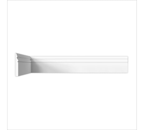 Напольный плинтус Artpole (гипсовый; белый; 126x16x1000 мм; 5 шт; 5 п.м) P1