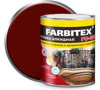 Грунтовка FARBITEX ГФ-021 (красно-коричневый; 1.8 кг) 4300006017
