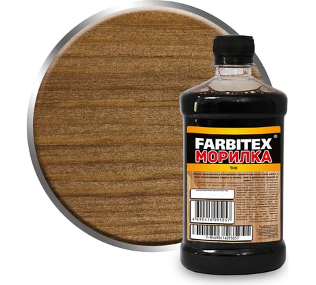 Морилка Farbitex (деревозащитная; водная; 0,5 л; тик) 4100008070