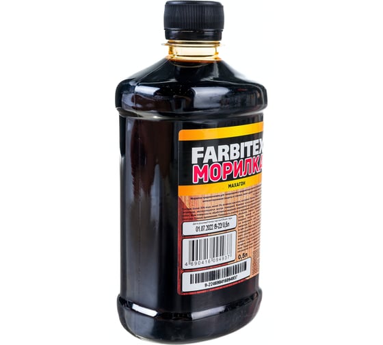 Морилка Farbitex (деревозащитная; водная; 0,5 л; махагон) 4100008063