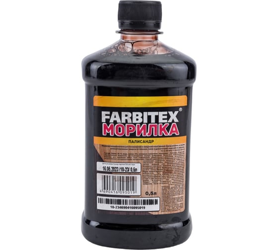 Морилка Farbitex (деревозащитная; водная; 0,5 л; палисандр) 4100008067